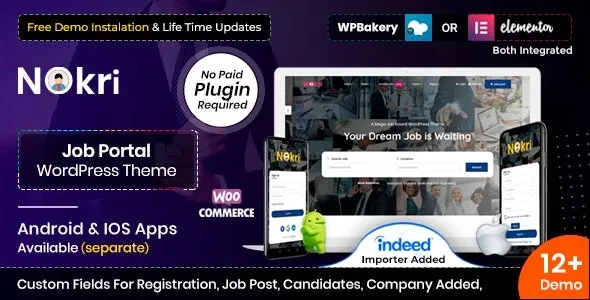 Nokri v1.6.8 - Job Board WordPress Theme