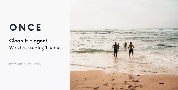 Once v1.2.5 - Clean & Elegant WordPress Blog Theme