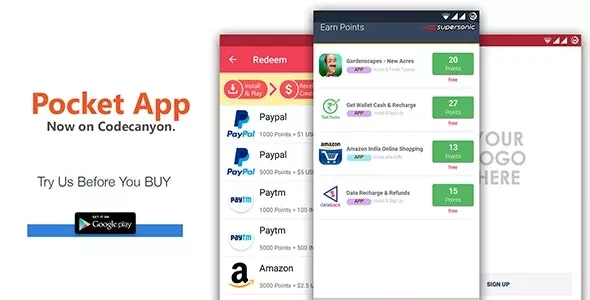 POCKET v3.8 - Android Rewards App