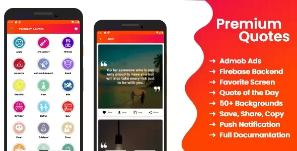 Premium Quotes v2.3 - Quotes App With Admin Panel, Admob and Applovin Ads