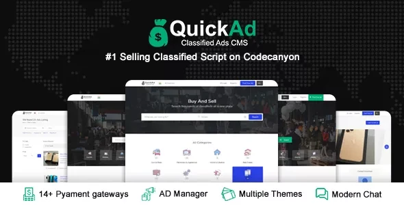 QuickAd v9.2 - Classified Ads Listing - Laravel CMS