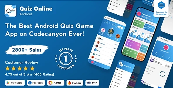 Quiz Online v7.1.6 - Trivia Quiz - Android Quiz Game + Admin Panel