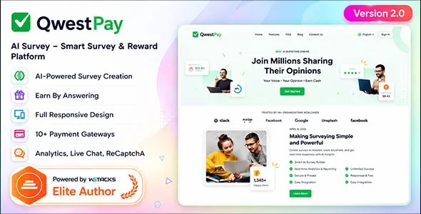 QwestPay v2.0 - AI Survey Generator & Reward Platform
