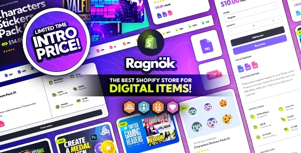 Ragnok - Shopify Theme for Digital Items