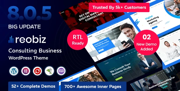  Reobiz v8.0.5 - Consulting Business WordPress Theme