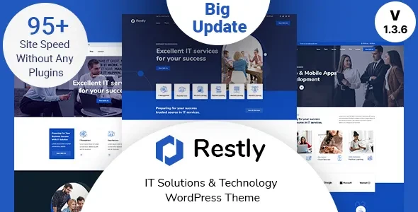 Restly v1.3.6 - IT Solutions & Technology WordPress Theme