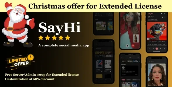 SayHi v1.5 - Timeline, Chat, Live, Instagram, Reels, Facebook, Twitter, Threads, TikTok