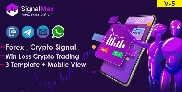 SignalMax v5.0 - Trading & Forex , Crypto Signal Notifier Subscription Based Platform