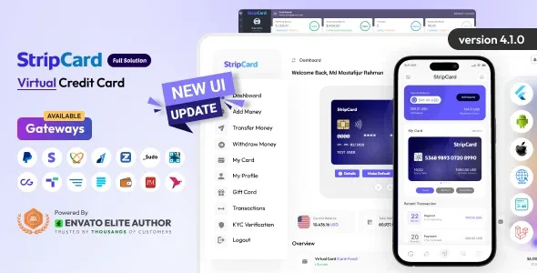 StripCard v3.9.0 - Virtual Credit Card Full Solution