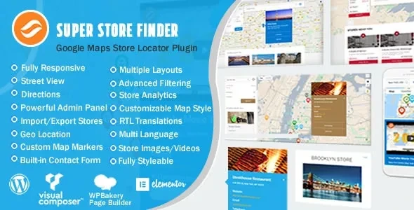 Super Store Finder for Wordpress v7.8 - Google Maps Store Locator