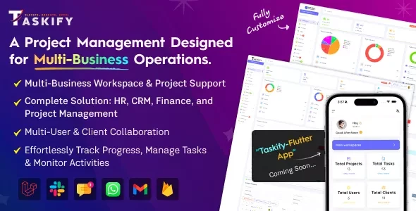 Taskify v3.0 - Project Management - Task Management & Productivity Tool