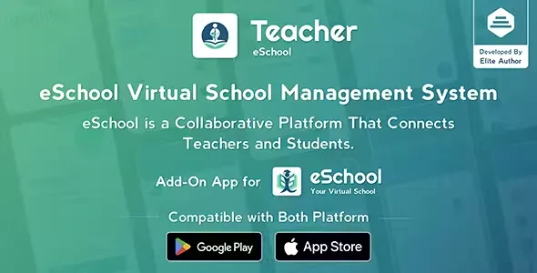 Teacher Flutter App v1.0.1 - eSchool Virtual School Management System