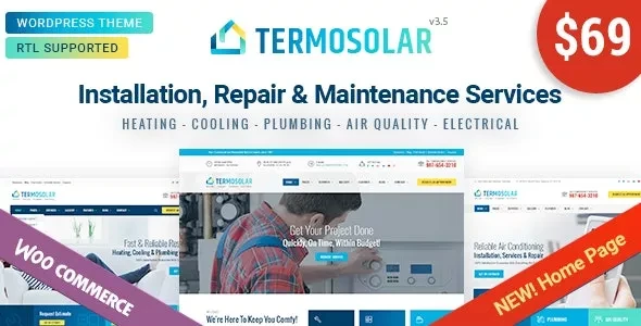 Termosolar v3.5 - Maintenance Services WordPress Theme