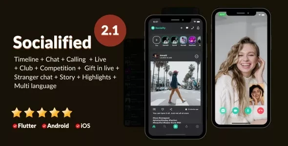 Socialified v2.3 - Social Media App Clone + Node.js socket Chat + Calling + Live