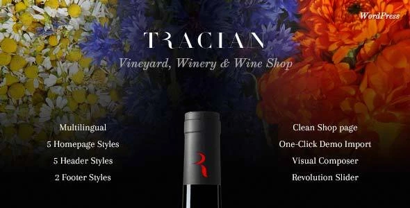 Tracian v1.8 - Wine WordPress Theme