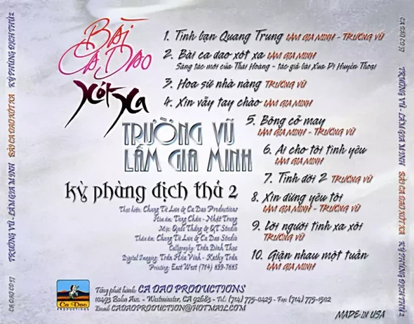 Trường Vũ & Lâm Gia Minh - Bài Ca Dao Xót Xa 1998