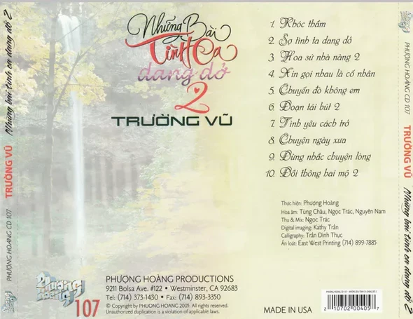 Trường Vũ - Những Bài Tình Ca Dang Dở 2005