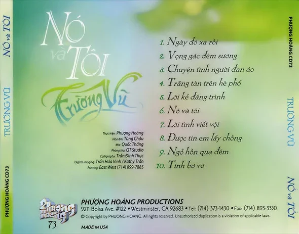 Trường Vũ - Nó Và Tôi 1996