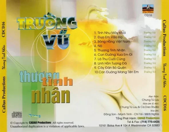 Trường Vũ - Thương Tình Nhân 1998