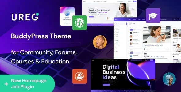 Ureg v1.1.0 - BuddyPress & Community WordPress Theme