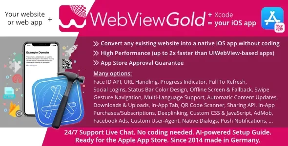 WebViewGold for iOS v15.8 - Convert Website to iOS App
