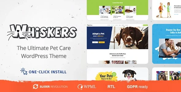 Whiskers v1.3.2 - Pet and Vet WordPress Theme