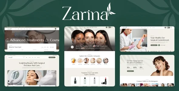Zarina v1.0.3 - Plastic Surgery WordPress Theme