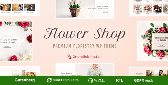 Flower Shop v1.1.1 - Florist Boutique & Decoration Store WordPress Theme
