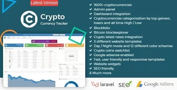 Crypto Currency Tracker v9.5 - Realtime Prices, Charts, News, ICO's and more
