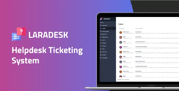 Laradesk v1.1.2 - Helpdesk Ticketing System