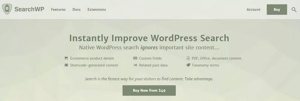 SearchWP v4.1.22 - Instantly Improve WordPress Search + Addons