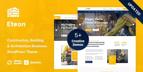 Eteon v1.0.6 - Construction And Building WordPress Theme
