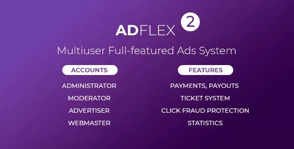 AdFlex v2.0.7 - Multi User Full Featured Ads System