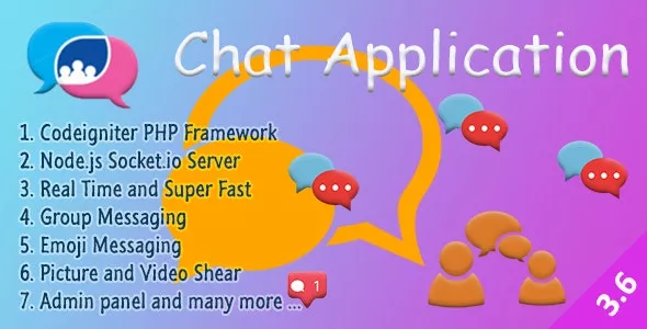 Chat Manager v3.6.5 - Codeigniter (Socket.io) Node.js