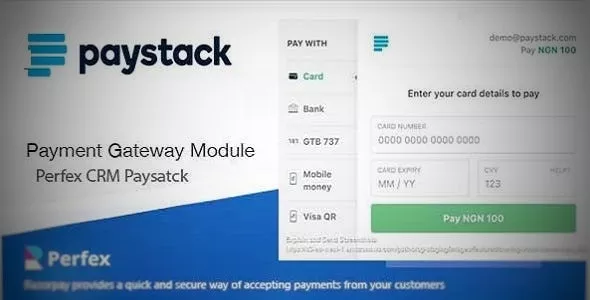 Paystack Payment Gateway for Perfex CRM v1.0.0a
