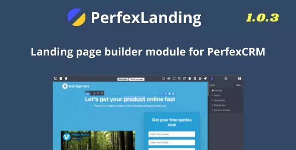PerfexLanding v1.0.1 - LandingPage builder for PerfexCRM