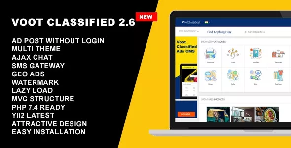 Voot Classified v2.6 - Classified Ads CMS