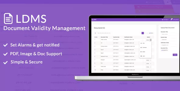 LDMS v1.3 - Document Validity Manager