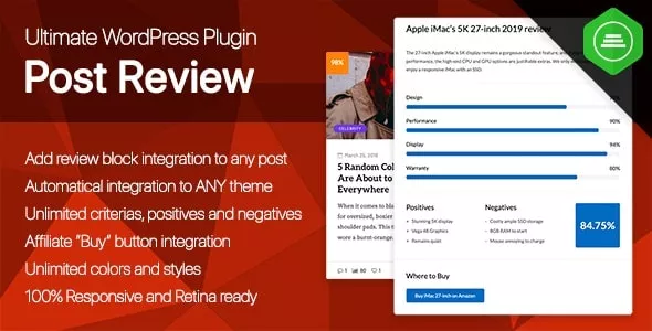 Ultimate Post Review v1.0.1 - Responsive WordPress Posts Reviews and Rating Plugin