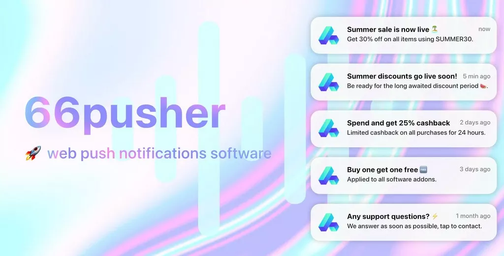 66pusher v2.0.0 - Web Push Notifications