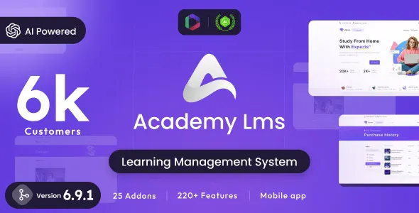 Academy LMS v6.9.1 - Learning Management System