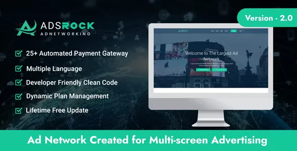 AdsRock v2.0 - Ads Network & Digital Marketing Platform