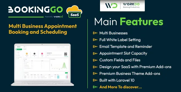 BookingGo SaaS v2.4 - Multi Business Appointment Booking and Scheduling