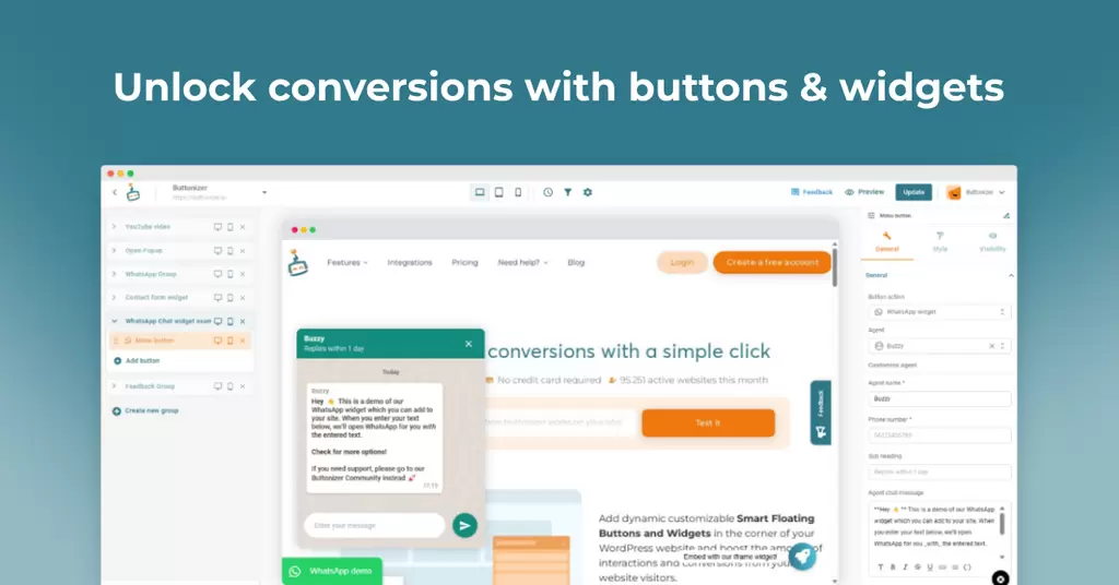 Buttonizer Premium v3.3.10 - Floating Action Button Plugin for WordPress