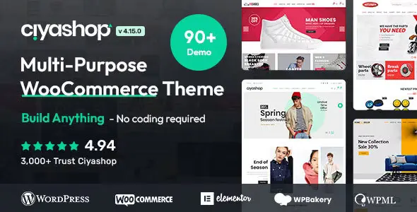 CiyaShop v4.17.0 - Responsive Multi-Purpose WooCommerce WordPress Theme