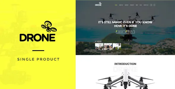 Drone v1.39 - Single Product WordPress Theme