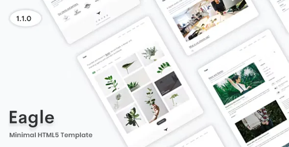 Eagle v1.1.0 - Minimal HTML5 Template