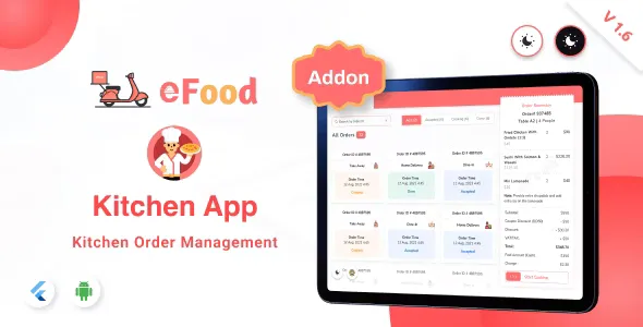 eFood - Kitchen/Chef App