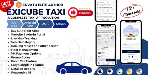 Exicube Taxi App v4.3.0