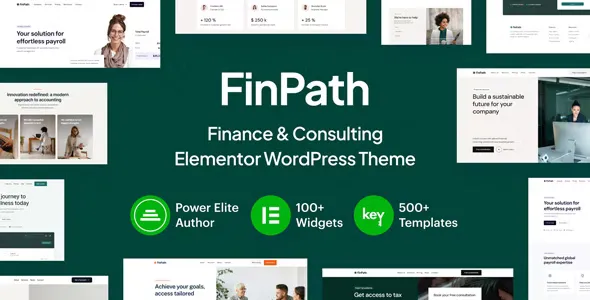 FinPath v1.2 - Finance & Consulting Elementor WordPress Theme